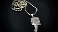 Microphone Pendant Retro Vintage Style - 3D 