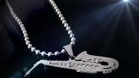 Saxophone Musical Instrument Pendant in Stainless Steel