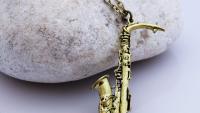 Saxophone Necklace Vintage Style