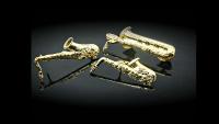 Saxophone Pin Badges - 3D Detailed Design - Alto, Tenor & Baritone