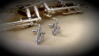 sax cufflinks