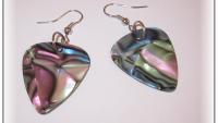 Seashell Guitar Pick Earrings