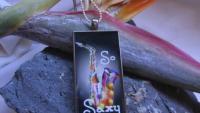 So Saxy - Funky Saxophone Resin Pendant Larger Style