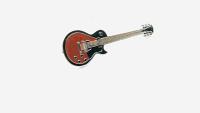 Guitar Pin Badge Sunburst Rare Special 55