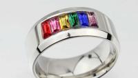 Titanium Steel Rainbow Ring