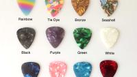 Guitar Pick Colour Selection from Musical Jewellery Online