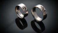 Bass and Treble Clef Stainless Steel Ring