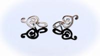 Treble Clef Earrings in Stainless Steel