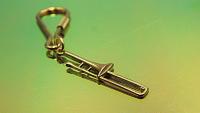 Trombone Keychain / Keyring