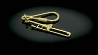 Trombone Keychain / Keyring