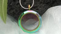 True Colors  - Anodized Glass Circle Pendant
