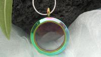 True Colors - Anodized Glass Circle Pendant