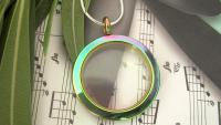 True Colors - Anodized Glass Circle Pendant