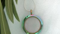 True Colors - Anodized Glass Circle Pendant