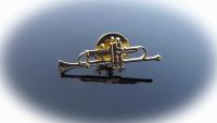 Trumpet Pin Badge