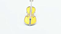 Cello pin badge from Music Jewellery Online