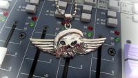 Wing Vampire Skull Charm Biker Pendant