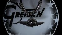 Wing Vampire Skull Charm Biker Pendant "Funky Tubes" Style