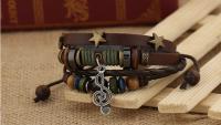 Leather Music Note Vintage Punk bracelet