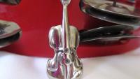 Viola/Double Bass Pendant in Stainless Steel