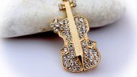 Violin Pin Brooch