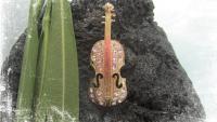 Violin Pin Brooch