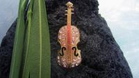 Violin Pin Brooch