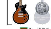 Guitar Pin Badge Sunburst Rare Special 55