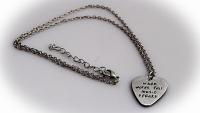 Guitar Pick Necklace - "When Words Fail Music Speaks"