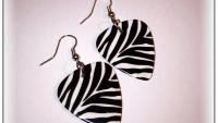 Zebra Print Earrings