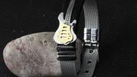 Guitar Bracelet Stainless Steel Mesh Strap