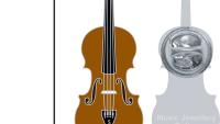 Violin Pin Badge