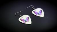 Guitar Pick With Butterfly Jewellery