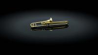 Trombone Pin Badge 3D Design