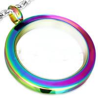 True Colors - Anodized Glass Circle Pendant