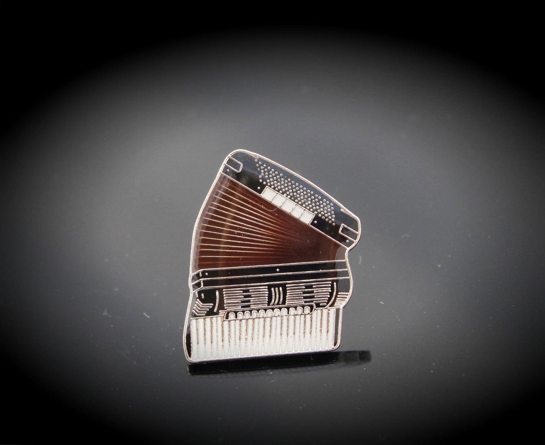 Accordion Musical Instrument Pin Badge