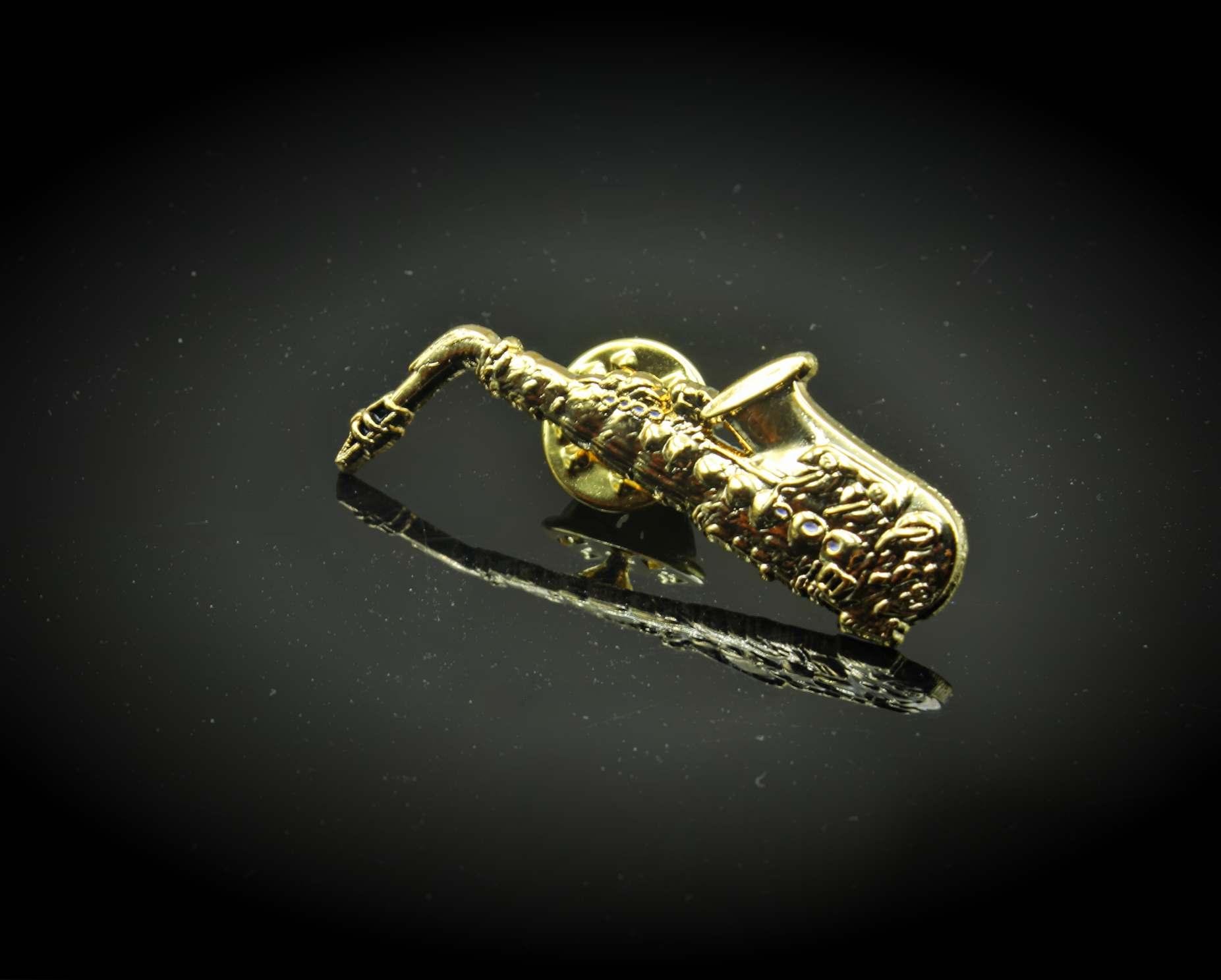 Saxophone Pin Badges - 3D Detailed Design - Alto, Tenor & Baritone