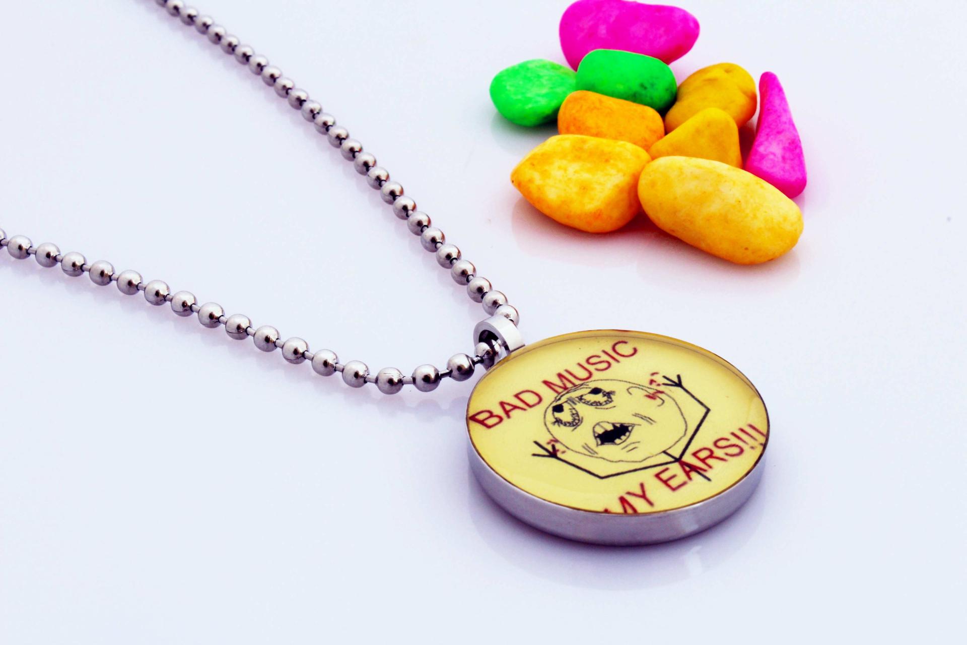 Comic Music Pendant