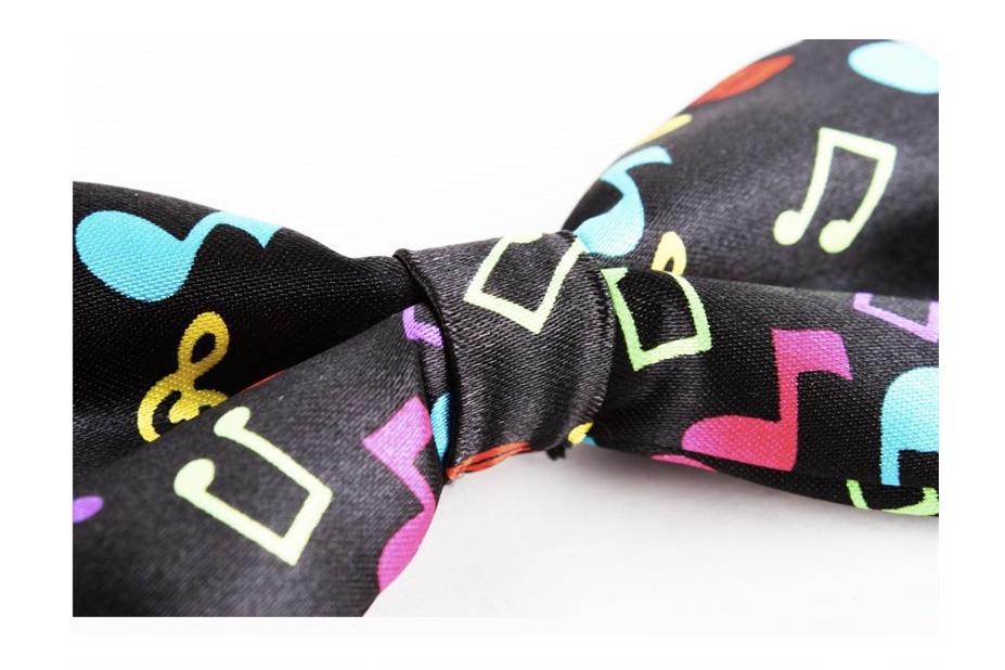 Musical Note Bow Tie - Colourful & Funky!