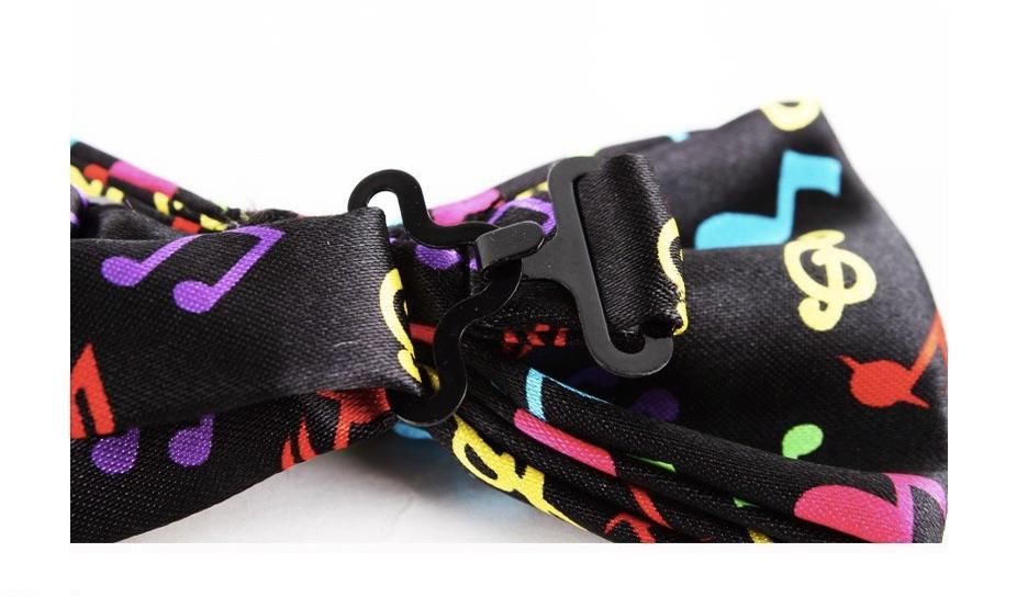 Musical Note Bow Tie - Colourful & Funky!