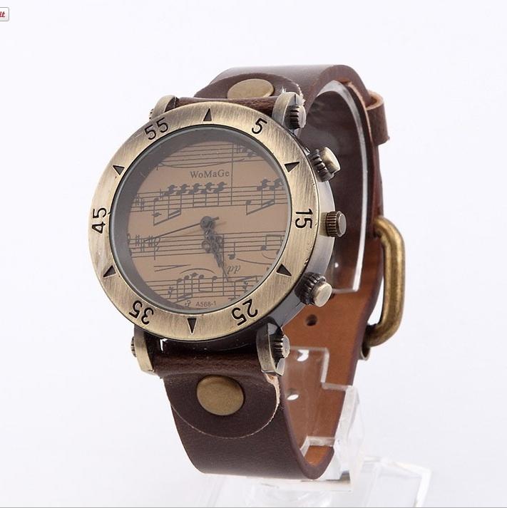 Music Notes Wristwatch - Waterproof Retro Design