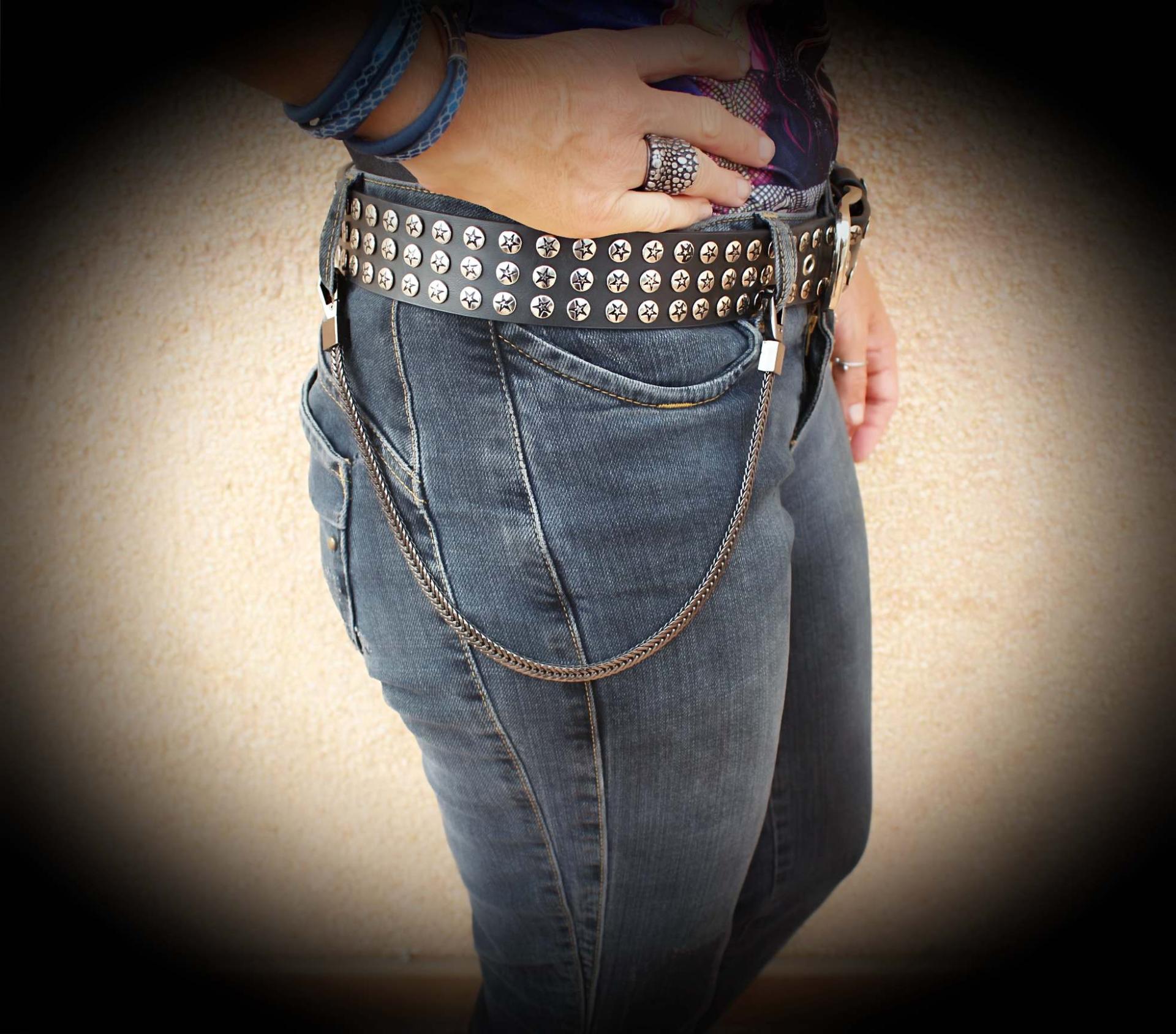 Chrissie C statement Jeans Chain