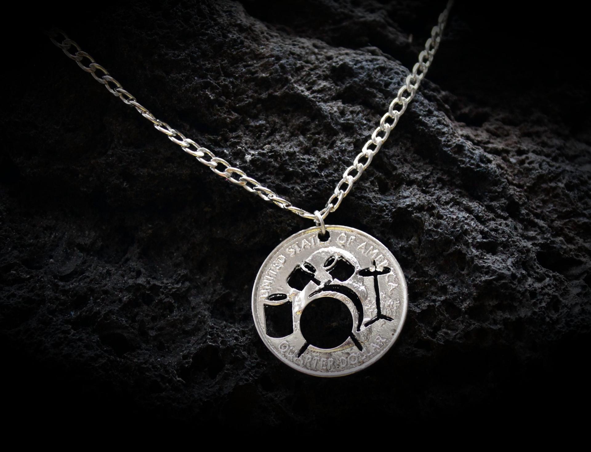 Drumkit Coin Necklace