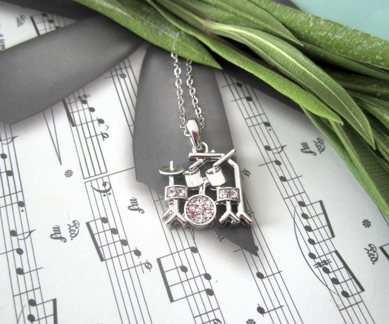 Drum Set Necklace