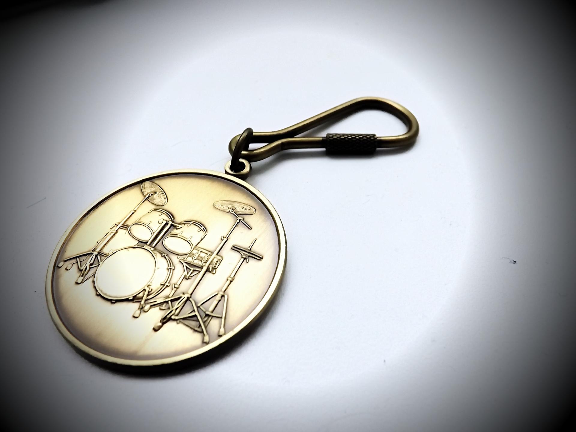 Drum kit keychain