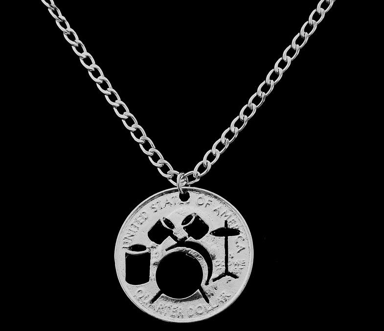 Drumkit Coin Necklace