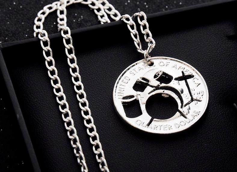 Drumkit Coin Necklace