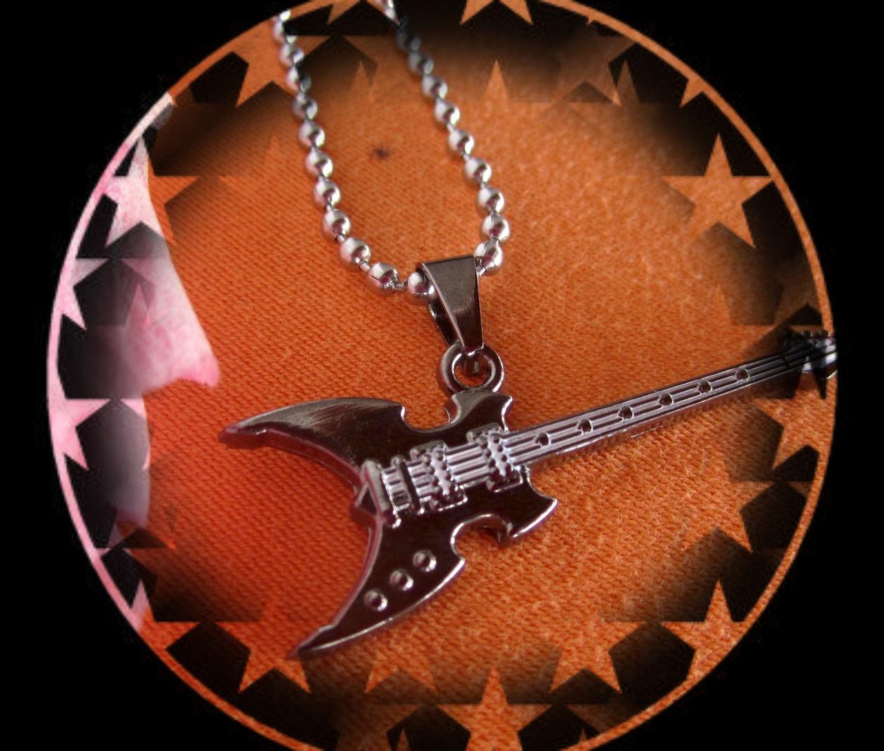 Electric Guitar Pendant - Off The Wall Shape