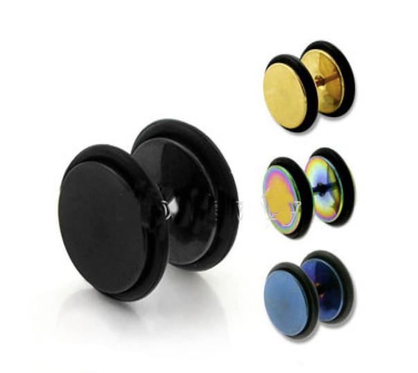 Fake Ear Plug with O-Rings - Titanium