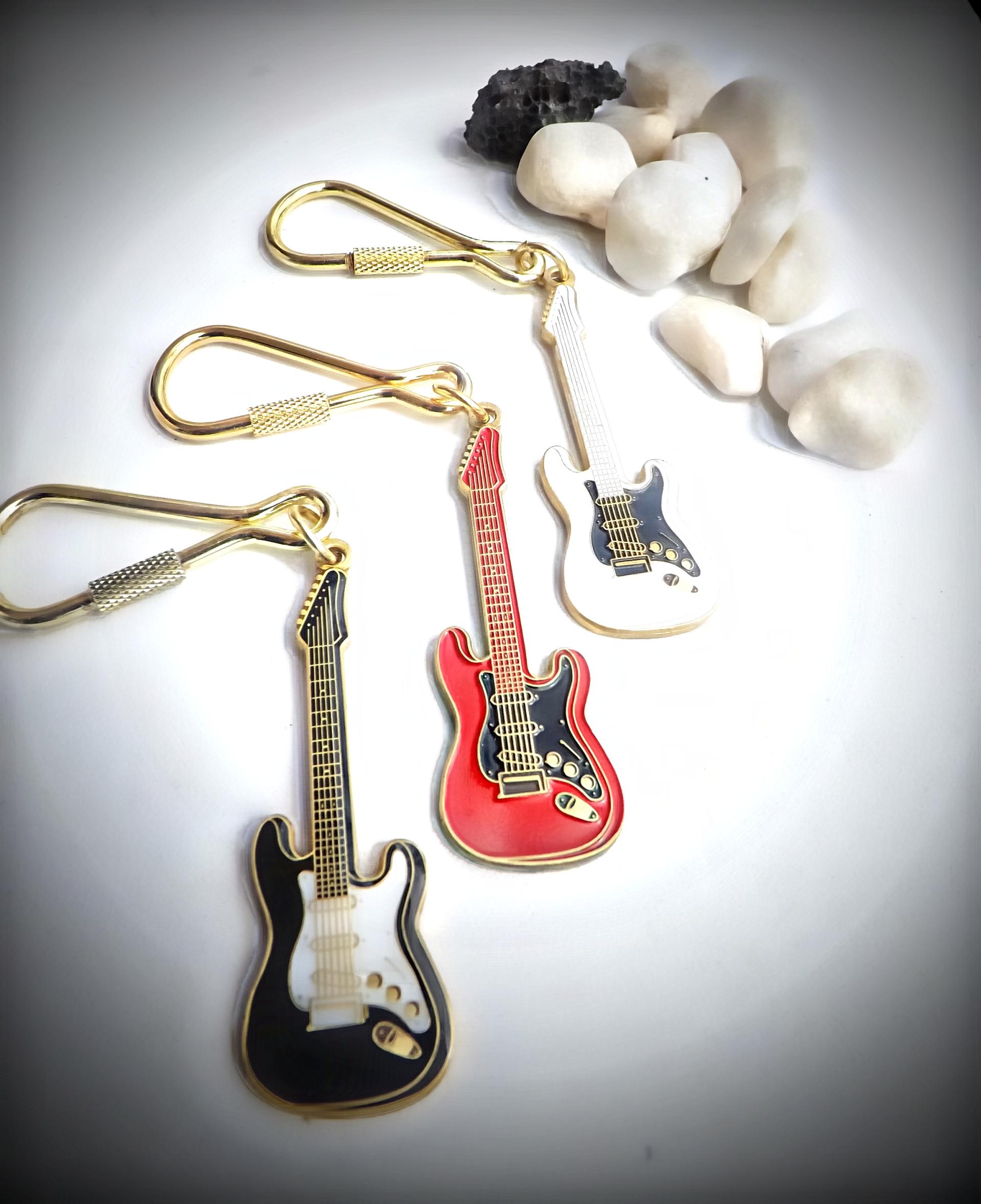 Fender Stratocaster Guitar Keychain/Keyring